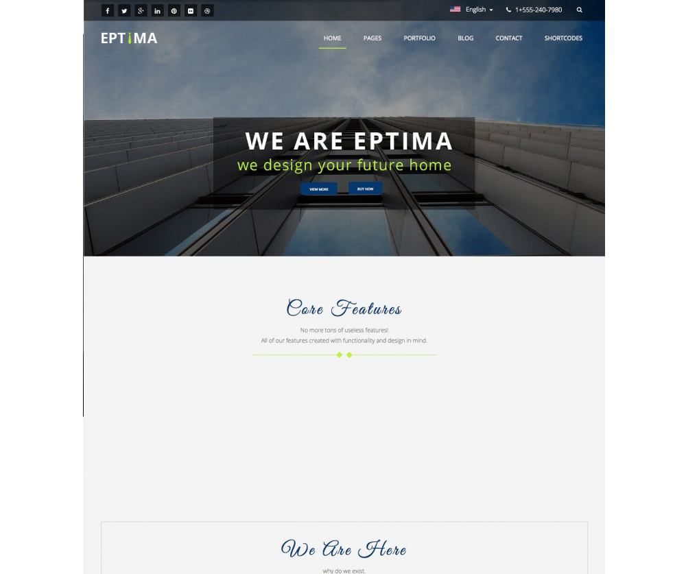 Eptima – Corporate Responsive WordPress Theme Download