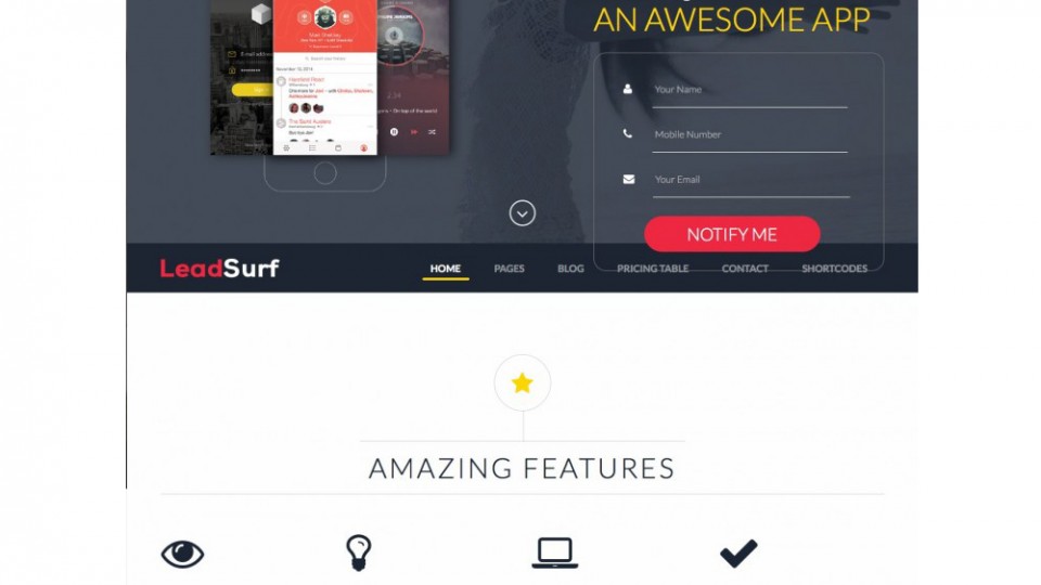 LeadSurf – Lead Capture Landing Page WordPress Theme