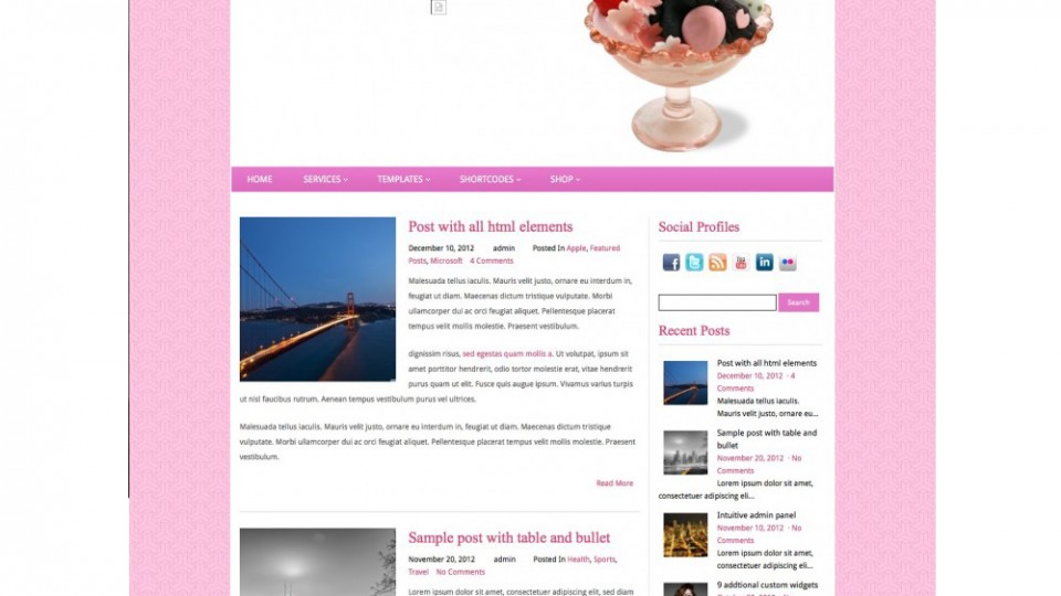 Ice Magic WordPress Theme