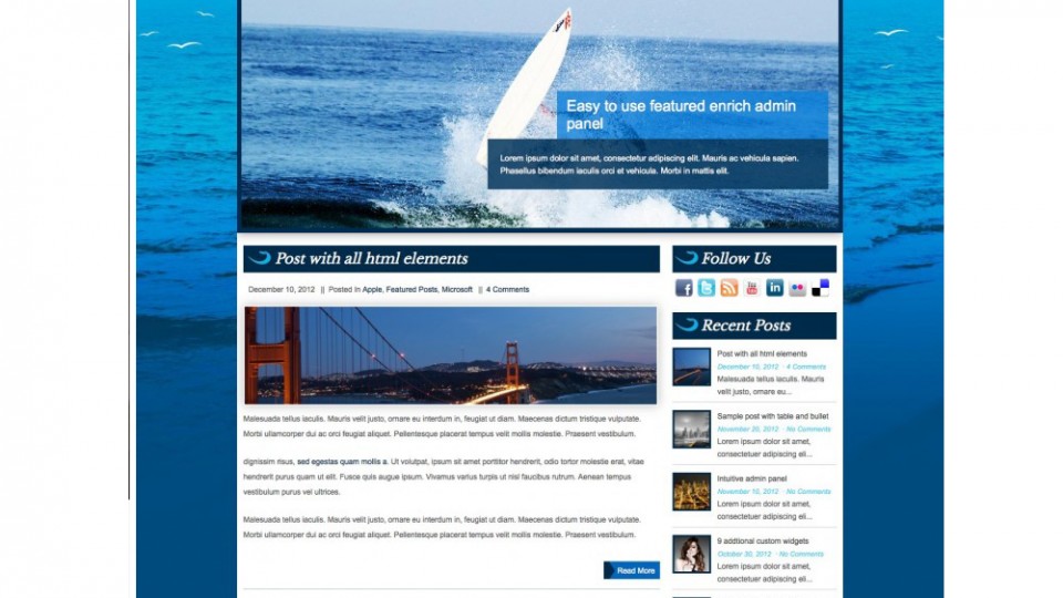 Surfer WordPress Themes Download