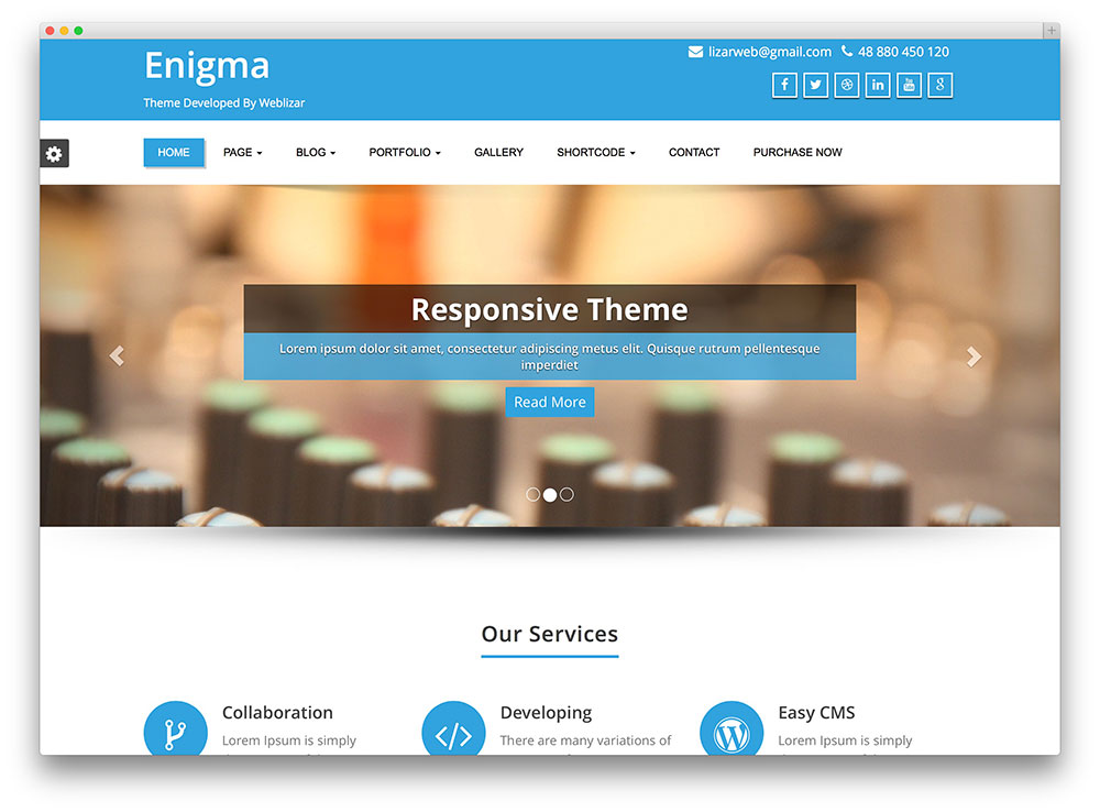 Enigma Theme WordPress