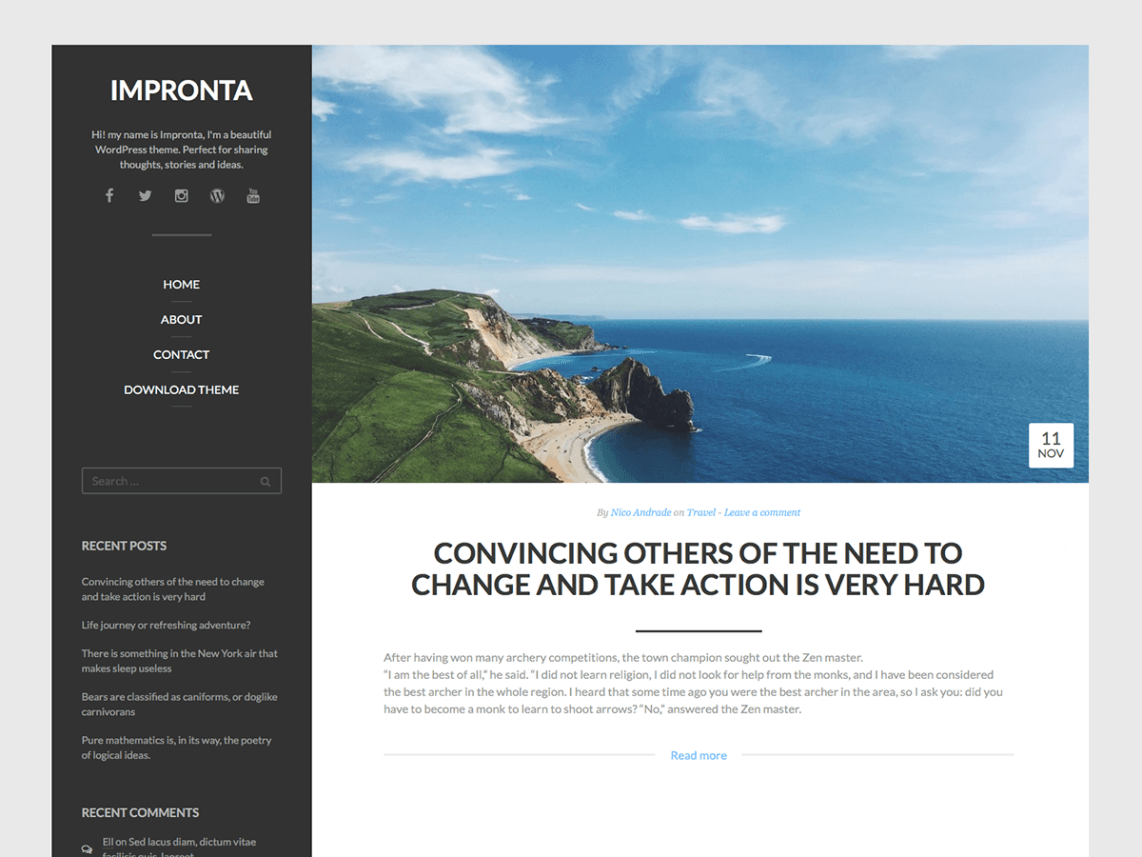 Impronta WordPress Theme