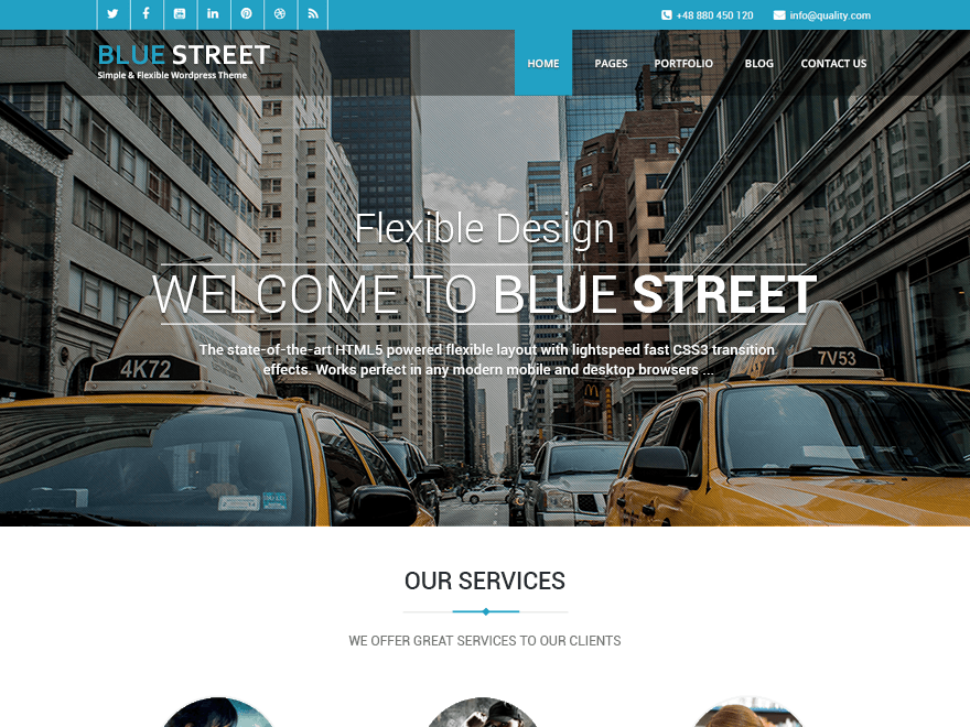 Bluestreet WordPress Theme