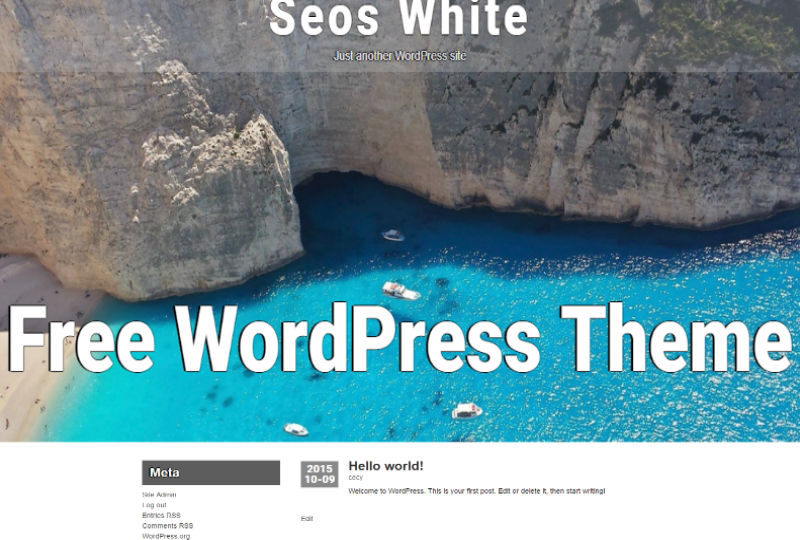 Seos White WordPress Theme