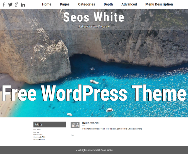 Seos White WordPress Theme