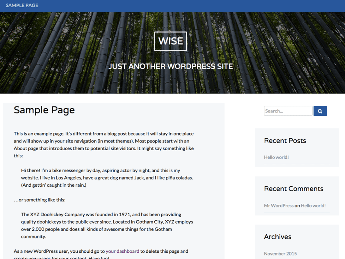 Wise WordPress Theme Download