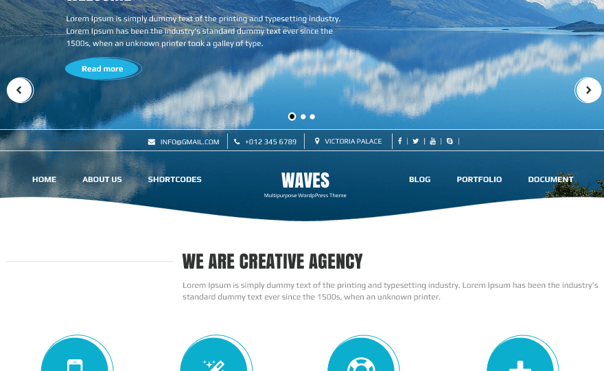Waves WordPress Theme Download