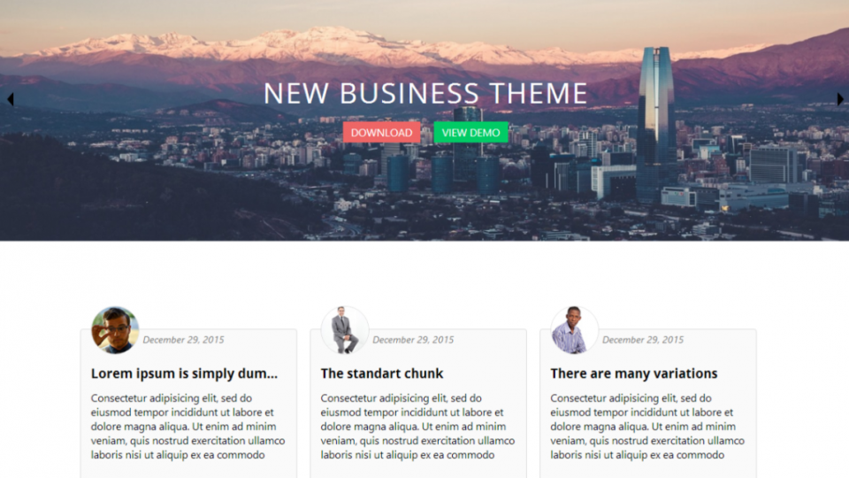 Business World WordPress Theme Download