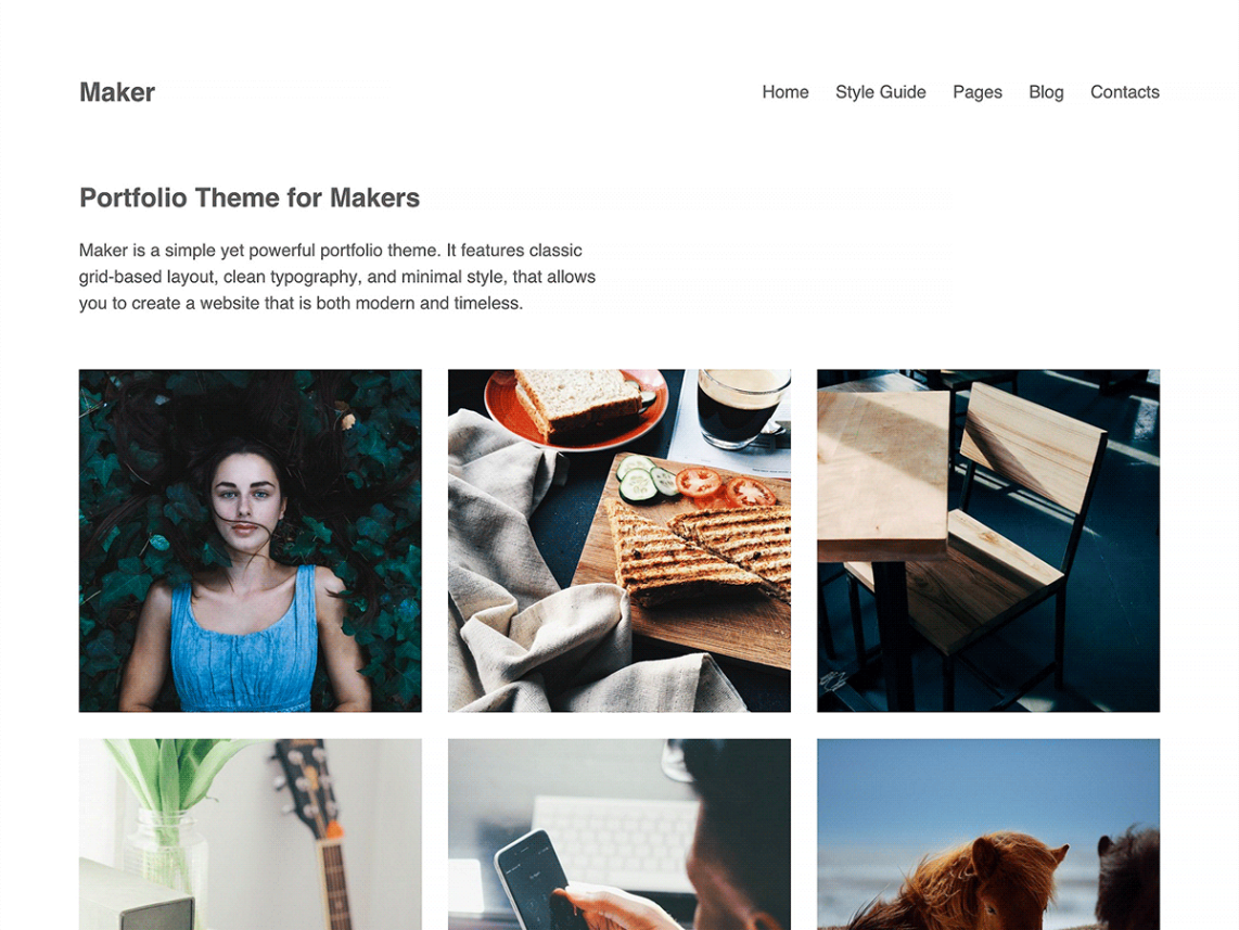 Maker WordPress Theme