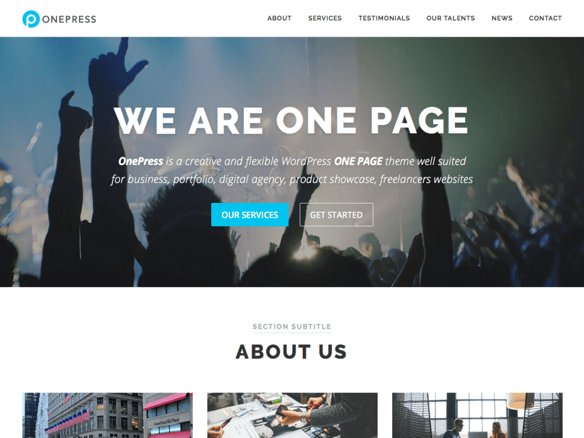 OnePress WordPress Theme