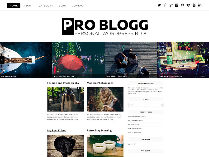 Pro Blogg Theme