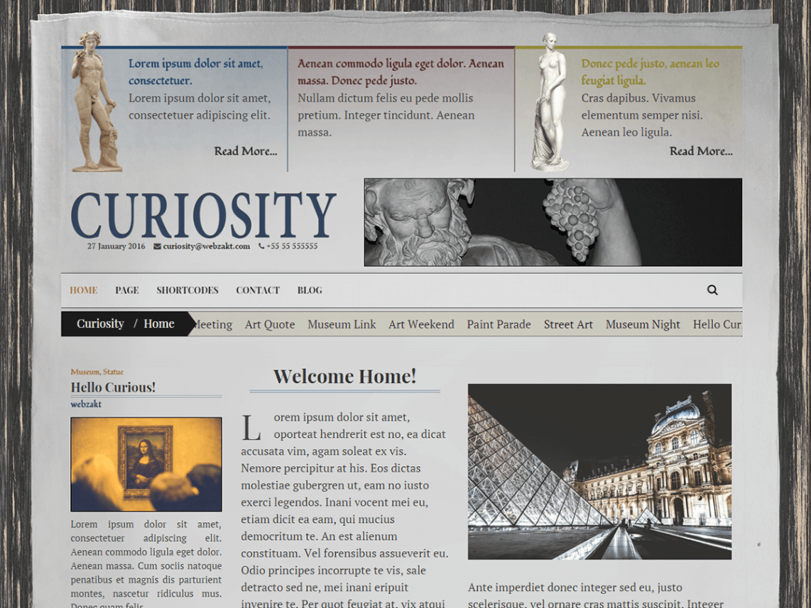 Curiosity – Responsive Newspaper Theme