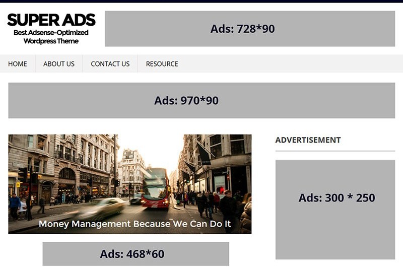 SuperAds WordPress Theme