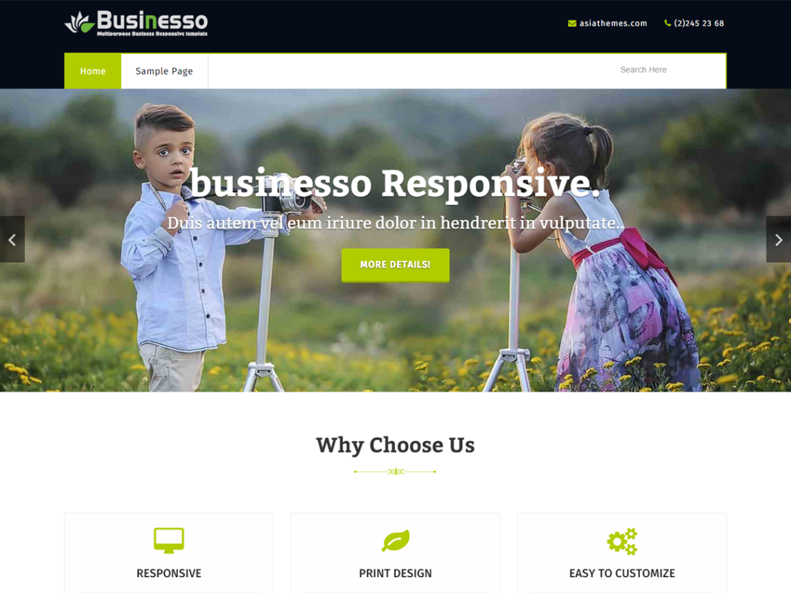 Businesso WordPress Theme Download