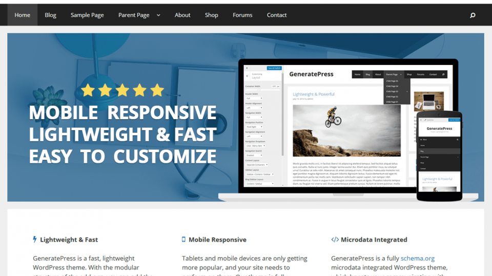 GeneratePress Wordpres Theme