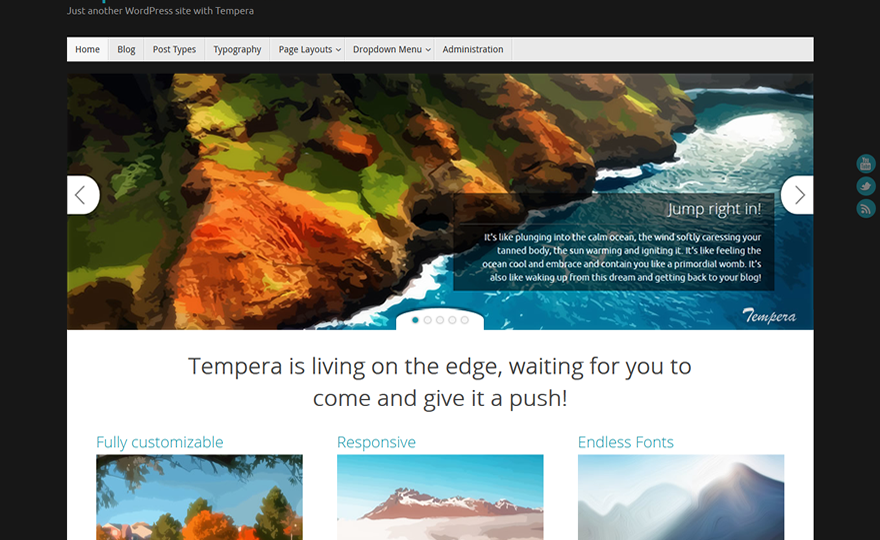 Tempera WordPress Theme