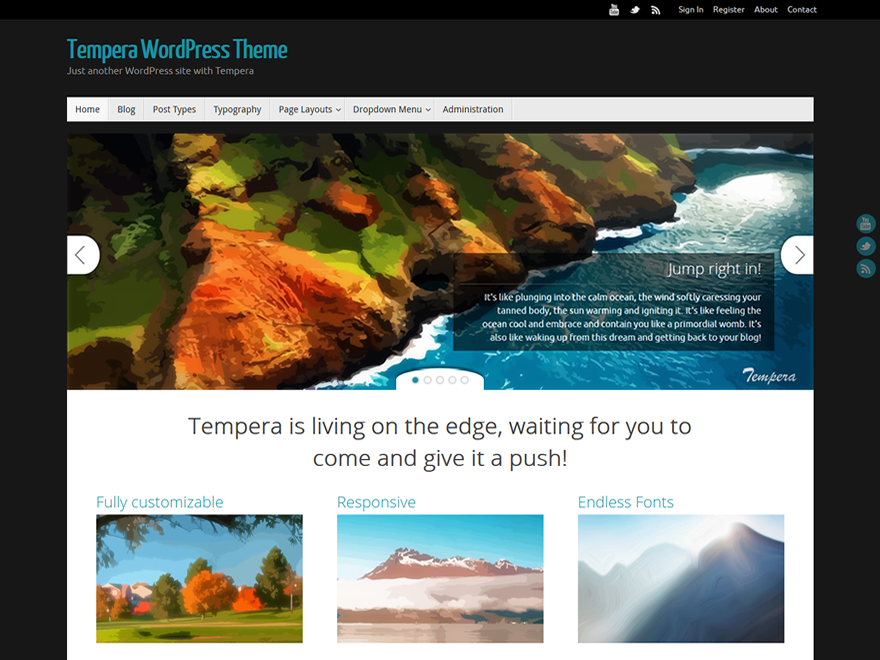 Tempera WordPress Theme