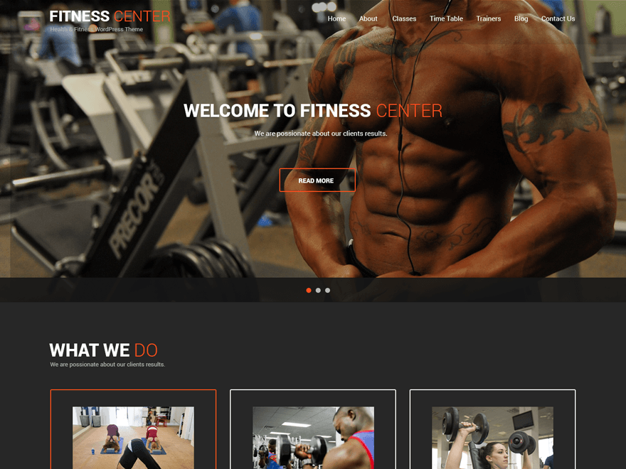 Fitness Lite WordPress Theme
