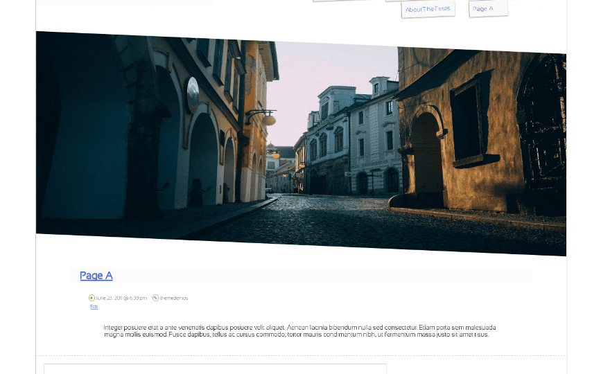 Slanty WordPress Theme
