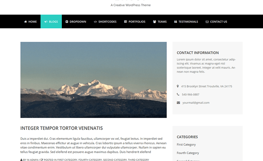 bhost wordpress Theme