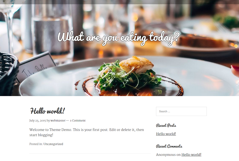 Delicious WordPress Theme