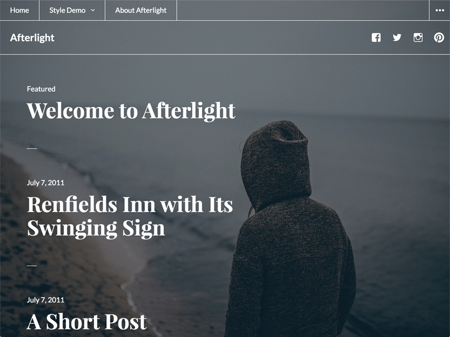 Afterlight WordPress Theme