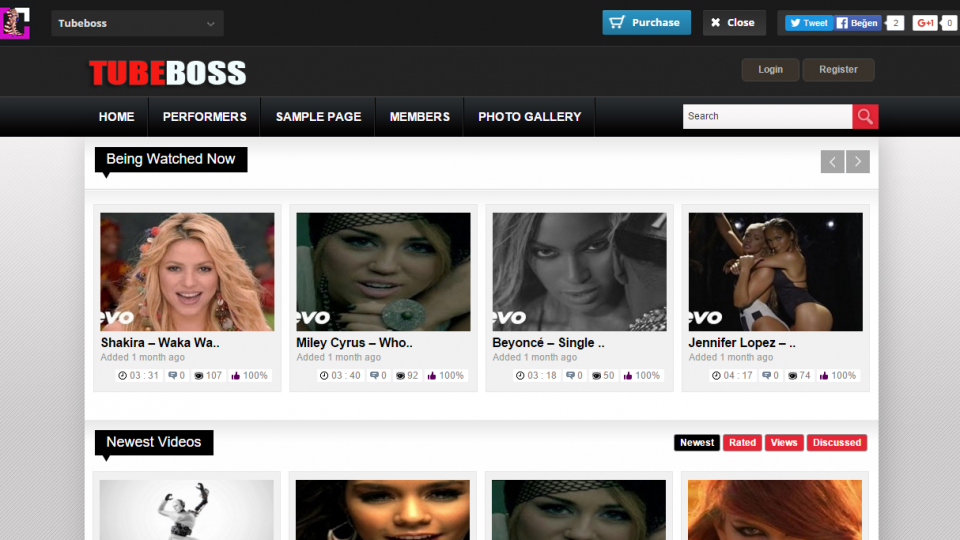 Tubebos Adult WordPress Theme