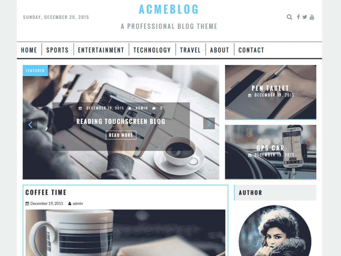 AcmeBlog WordPress Theme Download