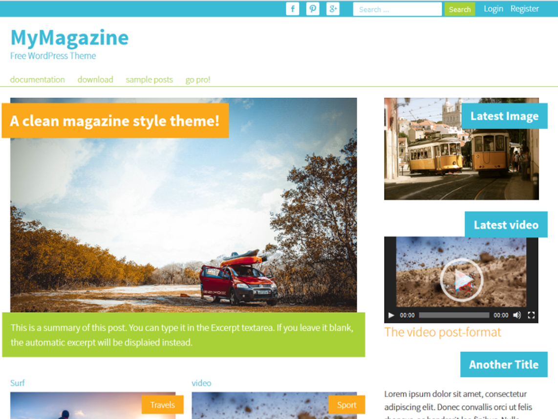 Mymagazine WordPress Theme